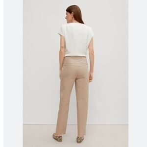 Massimo Dutti Khaki Slim Fit Pants
